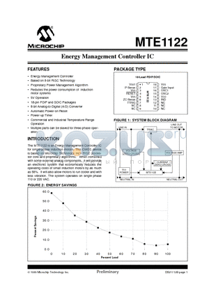 MTE1122-P datasheet - Energy Management Controller IC