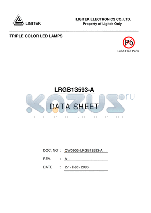 LRGB13593-A datasheet - TRIPLE COLOR LED LAMPS