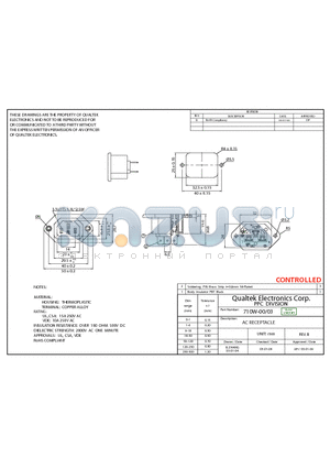 710W-00-03 datasheet - AC RECEPTACLE