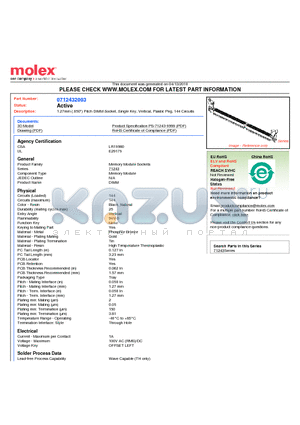 71243-2003 datasheet - 1.27mm (.050