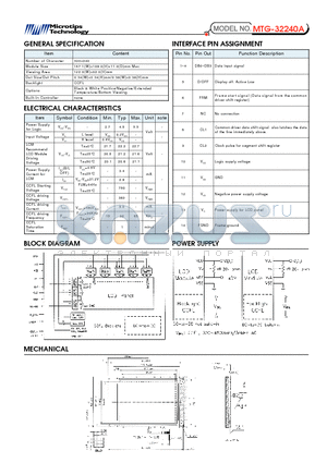 MTG-32240A datasheet - MTG-32240A