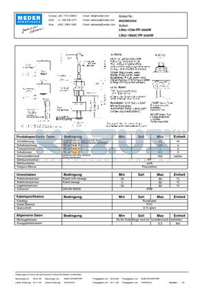 LS02-1B90C-PP-3000W_DE datasheet - (deutsch) LS Level Sensor