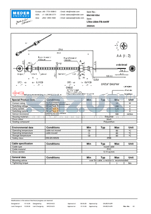 LS04-2A66-PA-500W datasheet - LS Level Sensor