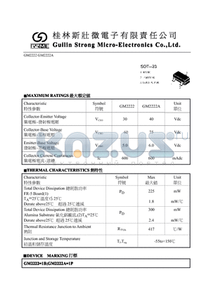 GM2222 datasheet - SOT-23