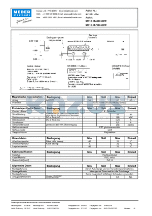 MK12-1A66B-500W_DE datasheet - (deutsch) MK Reed Sensor