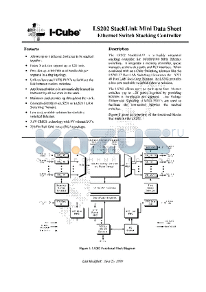 LS202 datasheet - Ethernet Switch Stacking Controller