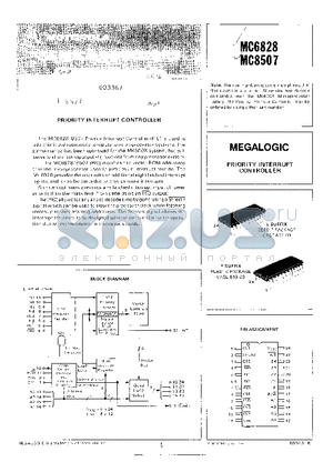 MC6828 datasheet - PRIORITY INTERRUPT CONTROLLER