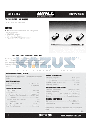 LANB1209N datasheet - 24 Pin DIP for LAN Applications