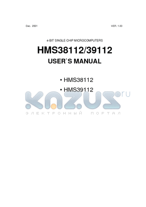 HMS38112 datasheet - 4-BIT SINGLE CHIP MICROCOMPUTERS