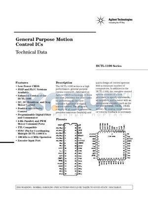 HCTL1100 datasheet - General Purpose Motion Control ICs