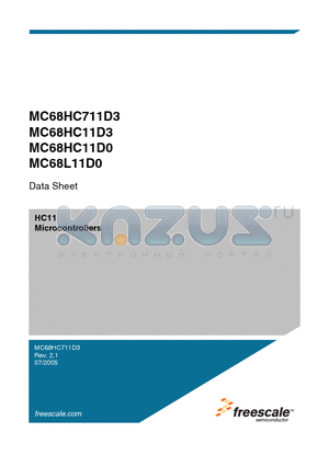 MC68HC11D0 datasheet - Microcontrollers