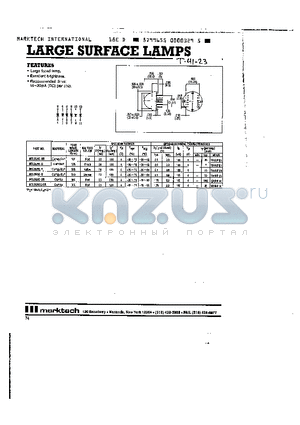 MTLB200C-UR datasheet - LARGE SURFACE LAMPS