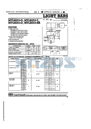 MTLB253-HR datasheet - LIGHT BARS