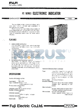 EDS10-14B datasheet - FC SERIES ELECTRONIC INDICATOR