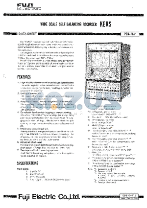 EDS10-51J datasheet - WIDE SCALE SELF-BALANCING RECORDER KERS