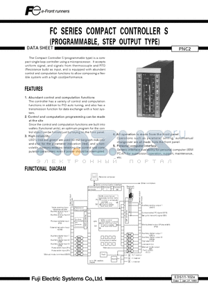 EDS11-102E datasheet - FC SERIES COMPACT CONTROLLER S(PROGRAMMABLE, STEP OUTPUT TYPE)