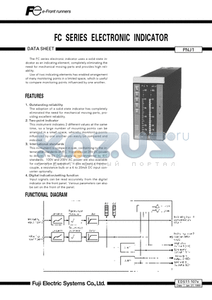 EDS11-107E datasheet - FC SERIES ELECTRONIC INDICATOR