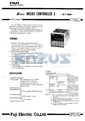 EDS11-111C datasheet - MICRO CONTROLLER E