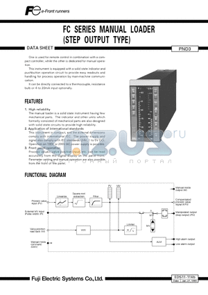 EDS11-114B datasheet - FC SERIES MANUAL LOADER(STEP OUTPUT TYPE)