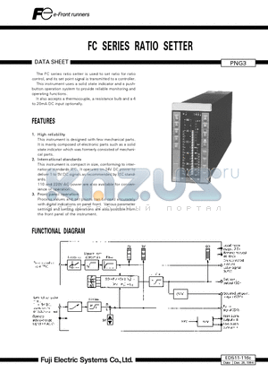 EDS11-116C datasheet - FC SERIES RATIO SETTER