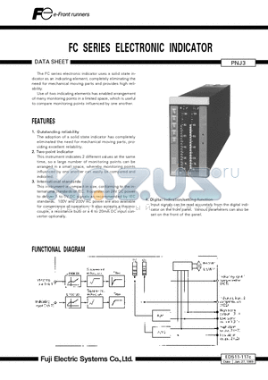 EDS11-117C datasheet - FC SERIES ELECTRONIC INDICATOR