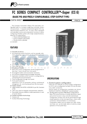 EDS11-118C datasheet - FC SERIES COMPACT CONTROLLERSuper (CC-S)(BASIC PID AND FREELY CONFIGURABLE, STEP OUTPUT TYPE)