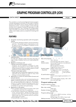 EDS11-130 datasheet - GRAPHIC PROGRAM CONTROLLER (2CH)