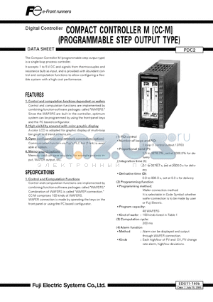 EDS11-140B datasheet - Digital Controller COMPACT CONTROLLER M [CC-M](PROGRAMMABLE STEP OUTPUT TYPE)