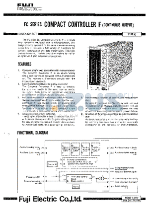 EDS11-31F datasheet - FC SERIES COMPACT CONTROLLER F(CONTINUOUS OUTPUT)