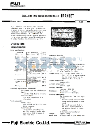 EDS11-40D datasheet - OSCILLATOR TYPE INDICATING CONTROLLER TRANZET