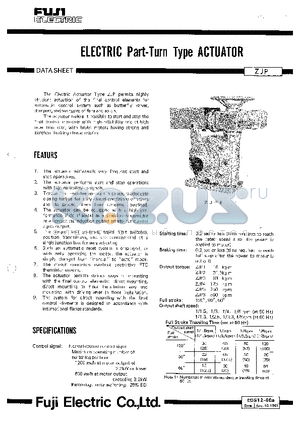 EDS12-40A datasheet - ELECTRIC Part-Turn Type ACTUATOR