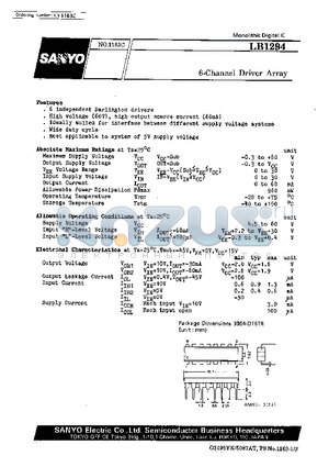 LB1294 datasheet - 6-Channel Driver Array