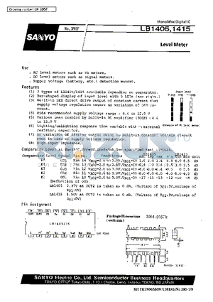 LB1405 datasheet - Level Meter