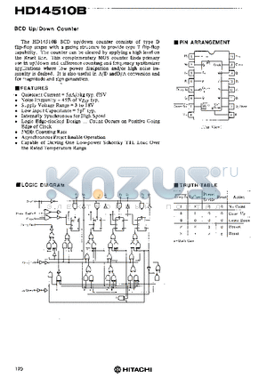 HD14510 datasheet - BCD Up/Down Counter