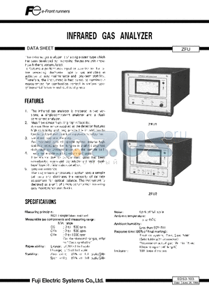 EDS3-103 datasheet - INFRARED GAS ANALYZER