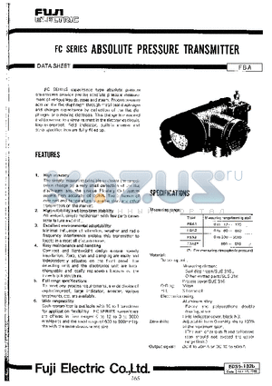 EDS5-102B datasheet - FC SERIES ABSOLUTE PRESSURE TRANSMITTER