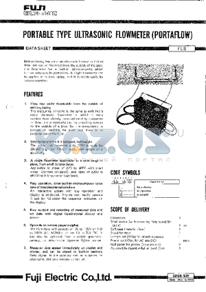 EDS6-58F datasheet - PORTABLE TYPE ULTRASONIC FLOWMETER(PORTAFLOW)