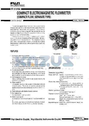 EDS6-74B datasheet - COMPACT ELECTROMAGNETIC FLOWMETER(COMPACT FLOW, SEPARATE TYPE)