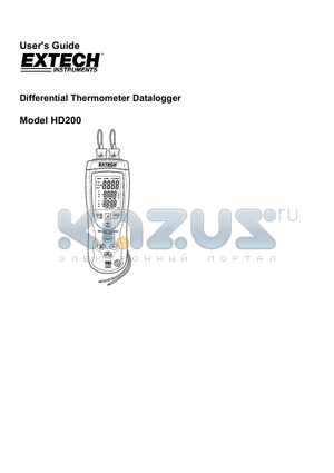 HD200 datasheet - Differential Thermometer Datalogger