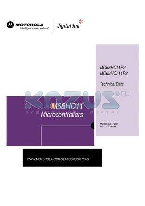 MC68HC11P2BCFN4 datasheet - Microcontrollers