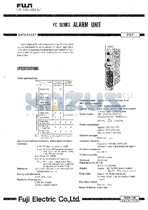 EDS9-10H datasheet - FC SERIES ALARM UNIT