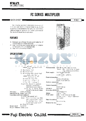 EDS9-3F datasheet - FC SERIES MULTIPLIER