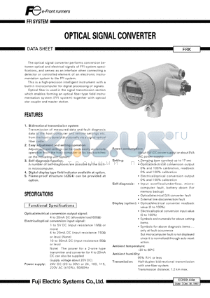 EDS9-44E datasheet - OPTICAL SIGNAL CONVERTER