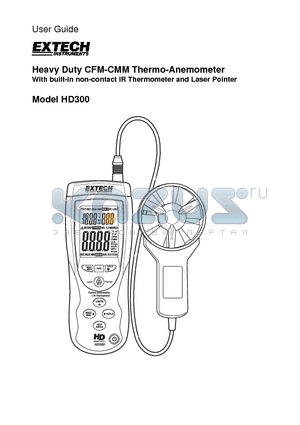 HD300 datasheet - Heavy Duty CFM-CMM Thermo-Anemometer