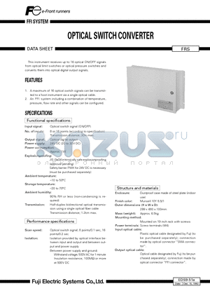 EDS9-51A datasheet - OPTICAL SWITCH CONVERTER