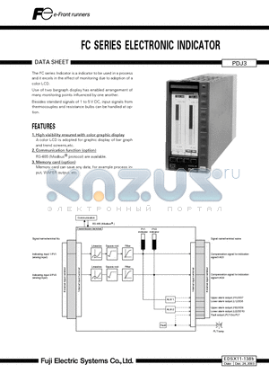 EDSX11-138B datasheet - FC SERIES ELECTRONIC INDICATOR