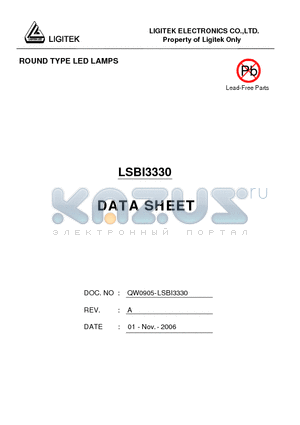 LSBI3330 datasheet - ROUND TYPE LED LAMPS