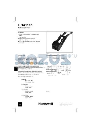 HOA1180-001 datasheet - Reflective Sensor