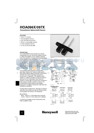 HOA0973-L51 datasheet - Transmissive Optoschmitt Sensor