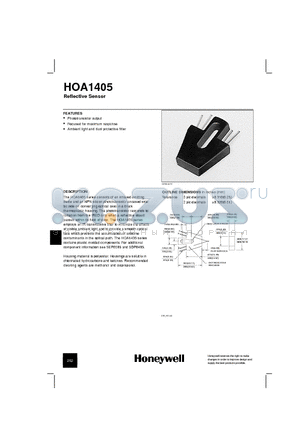HOA1405 datasheet - Reflective Sensor